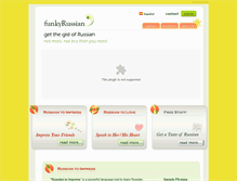 Tablet Screenshot of funkyrussian.com